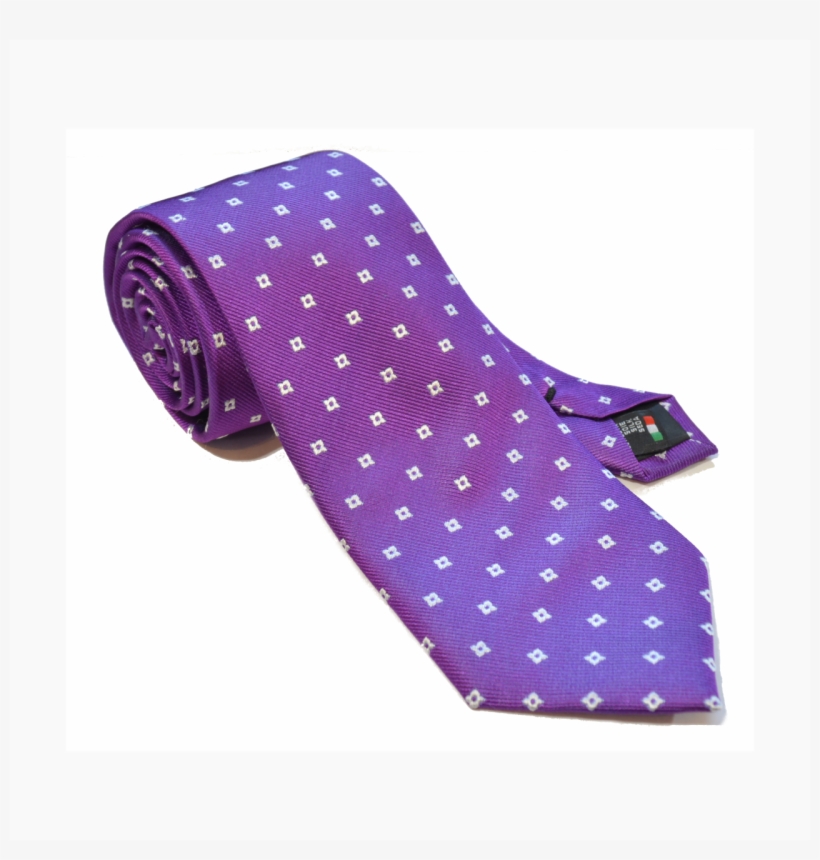 Royal Purple Foulard Tie - Necktie, transparent png