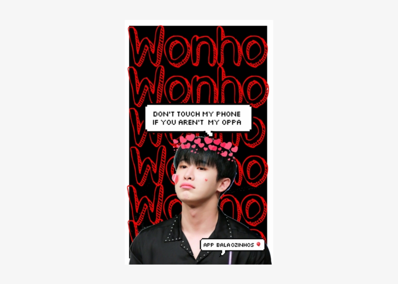 M, And Wonho Image - Dont Touch My Phone Monsta X, transparent png