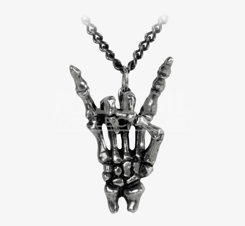 Maloik Sign Of The Horns Maschio Pendant - Rock And Roll Necklace, transparent png