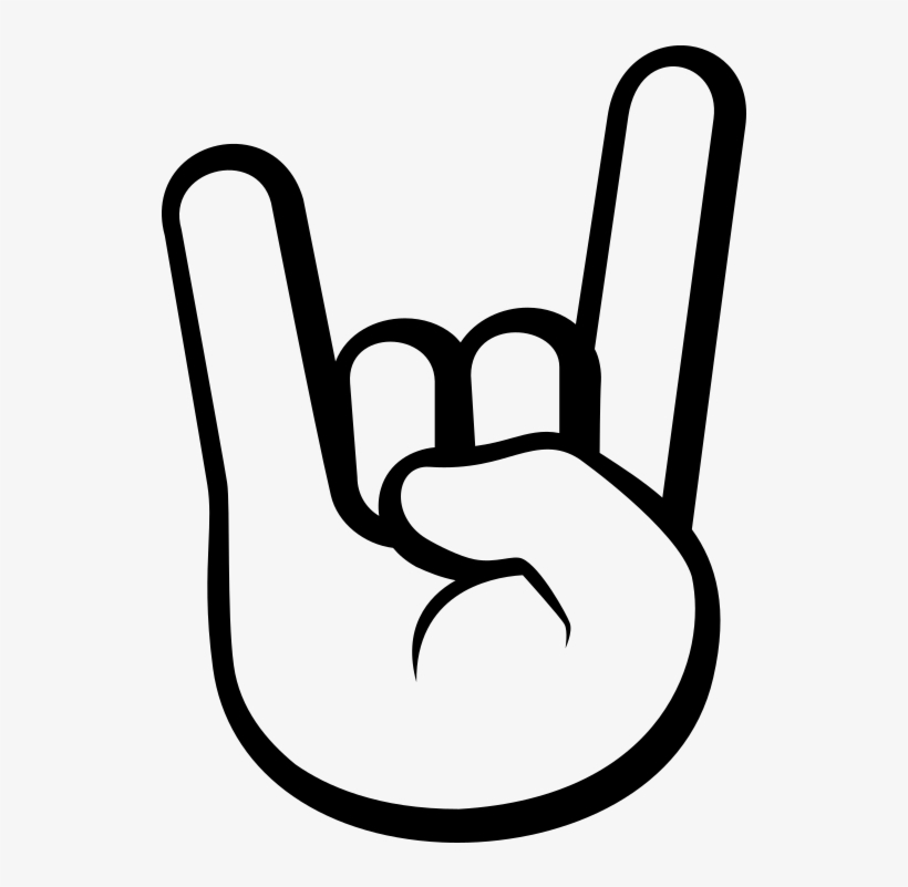 Metal Horns Png - Rock N Roll Emoji - 768x768 PNG Download - PNGkit