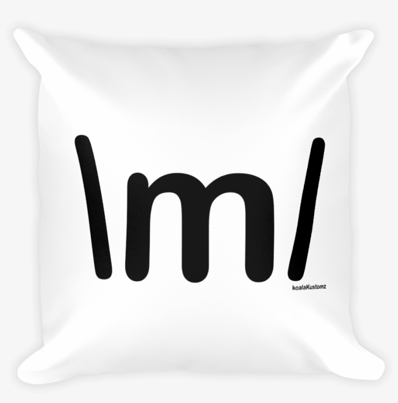 Horns Up, Metal Square Pillow - Pillow, transparent png