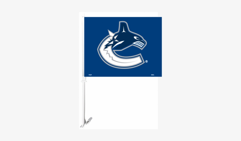 Vancouver Canucks New Orca Car Flag - Vancouver Canucks, transparent png