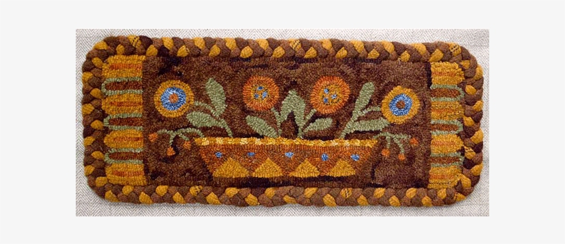 Summers Garden With Or Without Braided Border - Braid, transparent png