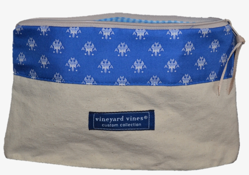 Custom Aha Canvas Makeup Bag By Vineyard Vines - Canvas, transparent png