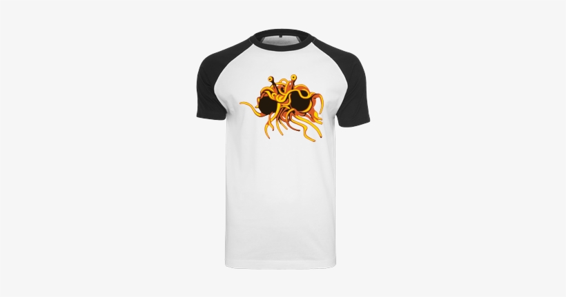 Flying Spaghetti Monster Raglan Tee White, transparent png