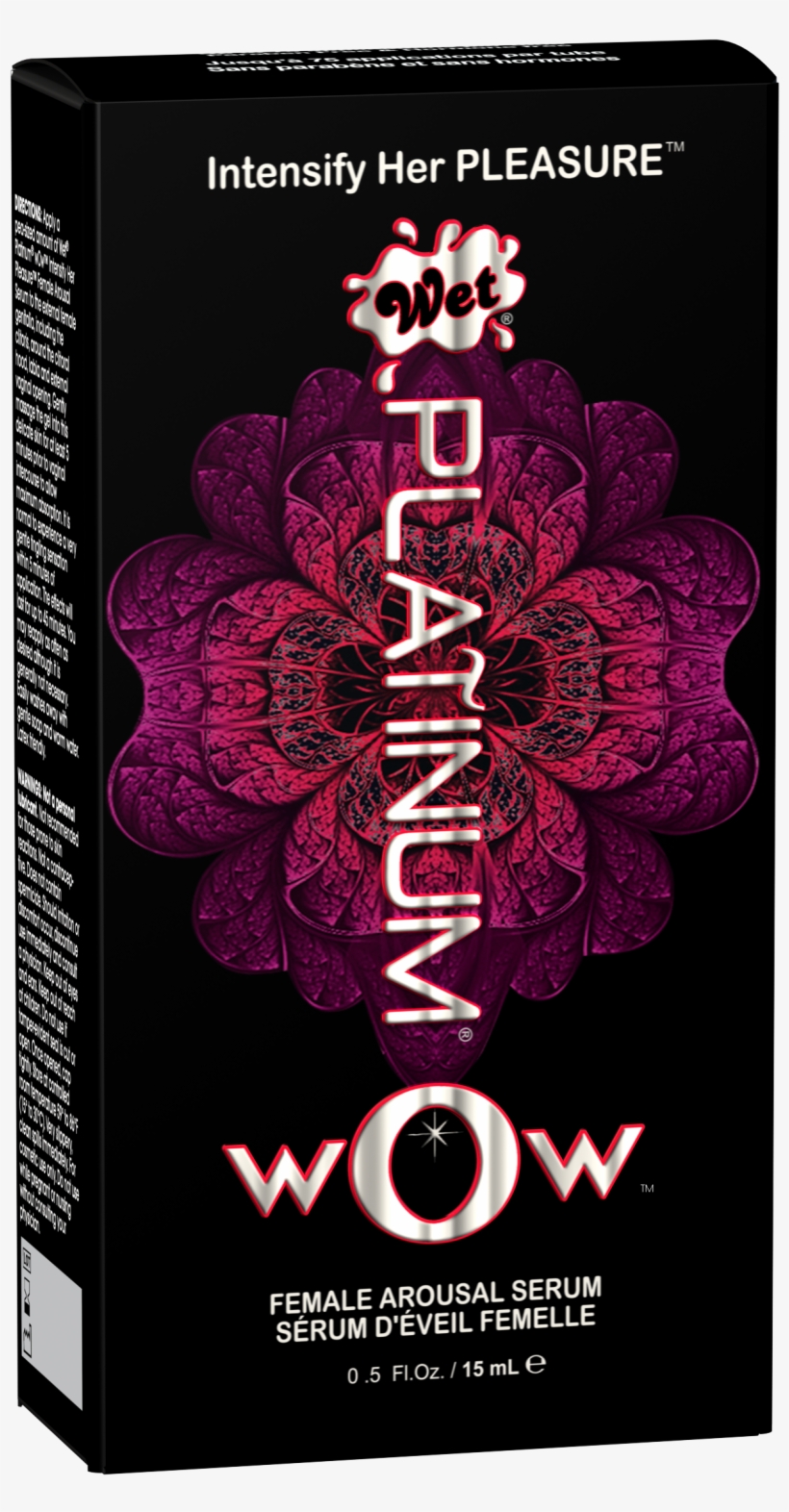 5 Wet Platinum Wow Box - Wet Platinum Wow Female Arousal Serum - 0.5 Oz., transparent png