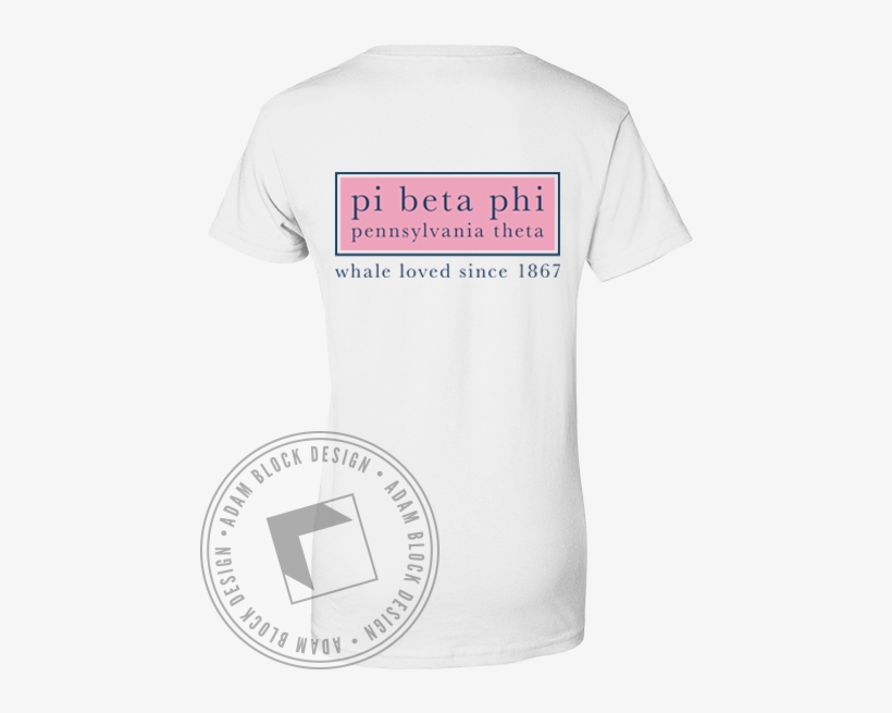Pi Beta Phi Whale Loved Tee Vineyard Vines Font - Rush Sigma Nu Shirt, transparent png