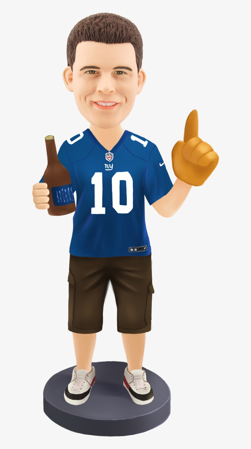 Customized Bobble Head New York Giants Fan - Sports Bobblehead, transparent png