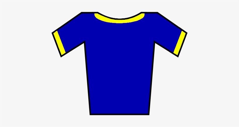 Soccer Jersey Blue-yellow - Active Shirt, transparent png