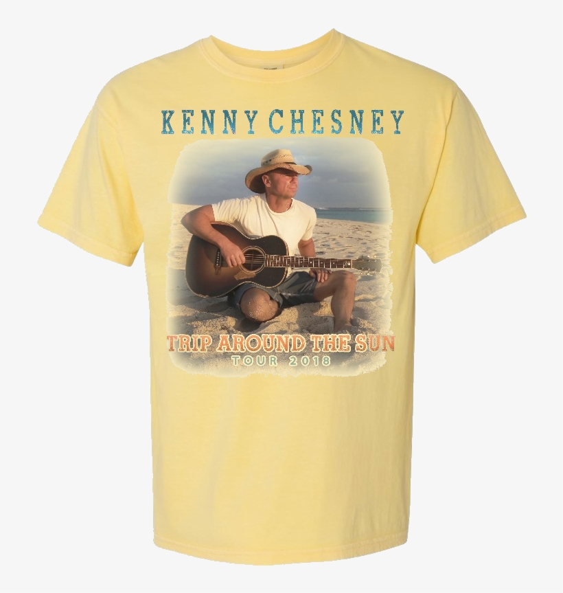 Trip Around The Sun Yellow Photo Tee - Kenny Chesney Around The Sun Tour Shirts, transparent png