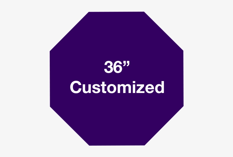 Mighty Line Octagon Purple Customized Floor Signs - Sign, transparent png