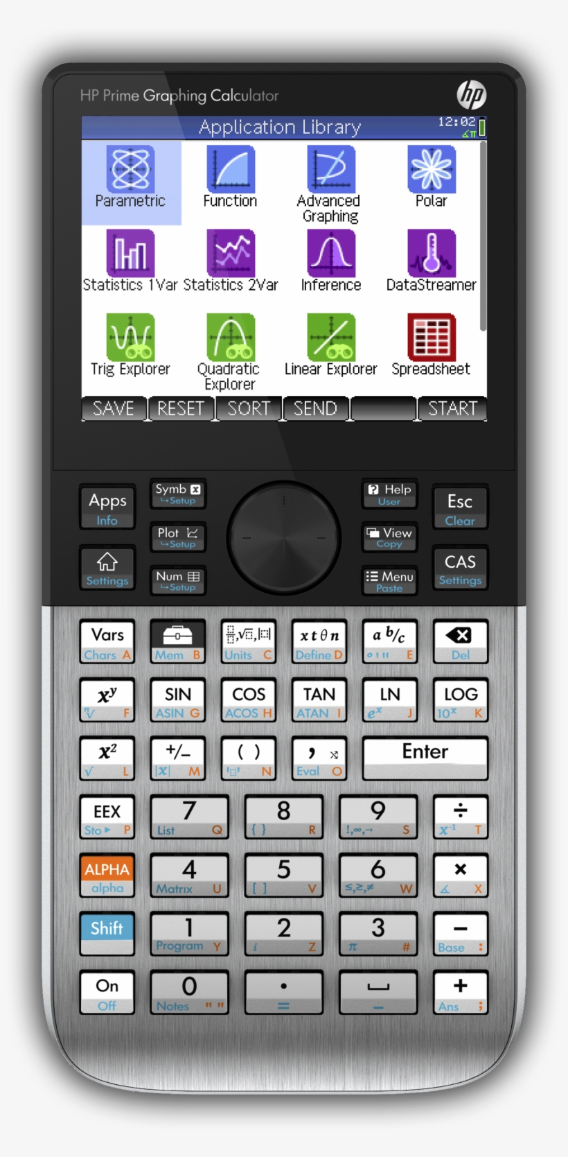 Hp Prime Front Picture - Hp Prime Graphing Calculator, transparent png