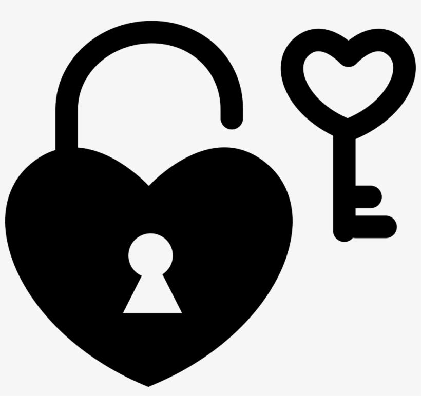 Heart Key Png Picture - Heart Lock And Key Png, transparent png