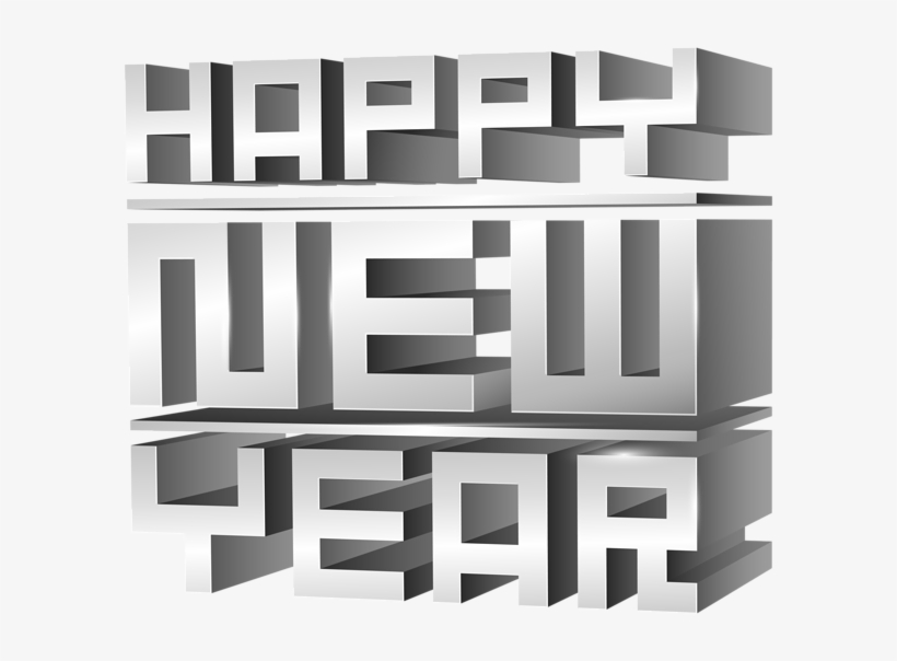 3d Happy New Year Png Clip Art Image - Happy New Year Flex Design, transparent png
