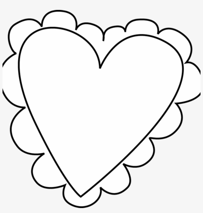 Heart Png Freeuse Black And White Free Techflourish - Cute Heart Clip Art Black And White, transparent png
