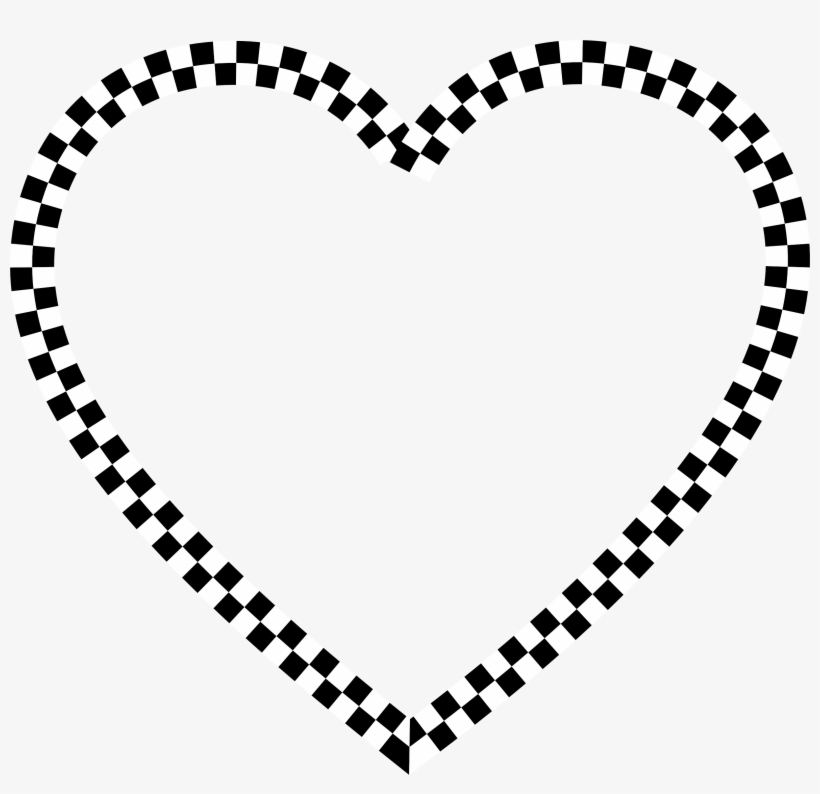 This Free Icons Png Design Of Checkered Heart, transparent png