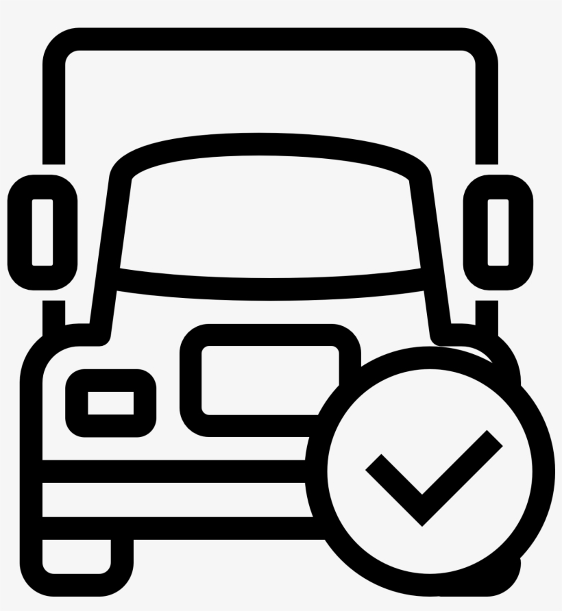 Free Truck Icon Png - Truck Line Icon, transparent png