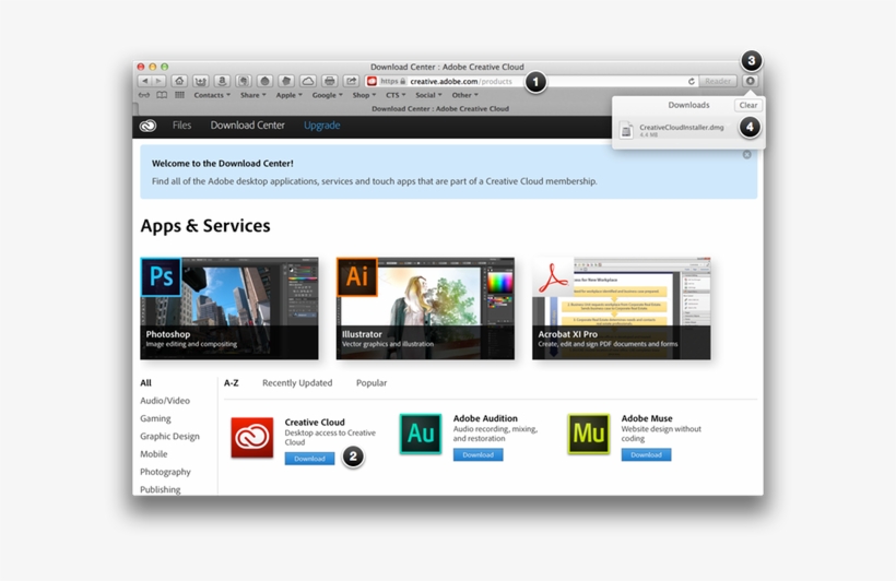 Learn More About Adobe Creative Cloud - Adobe Creative Cloud View, transparent png