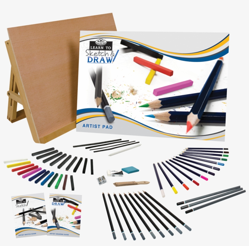 Royal & Langnickel Learn To Sketch Draw Set 58pc - Royal & Langnickel Rset-lt102 Learn To Sketch &, transparent png