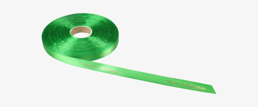 Lovly® Ribbon, 15mm, 100m, Merry Christmas, Green/gold - Lovly Lint 15mm, transparent png