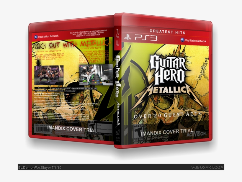 Guitar Hero Metallica Box Art Cover - Guitar Hero, transparent png