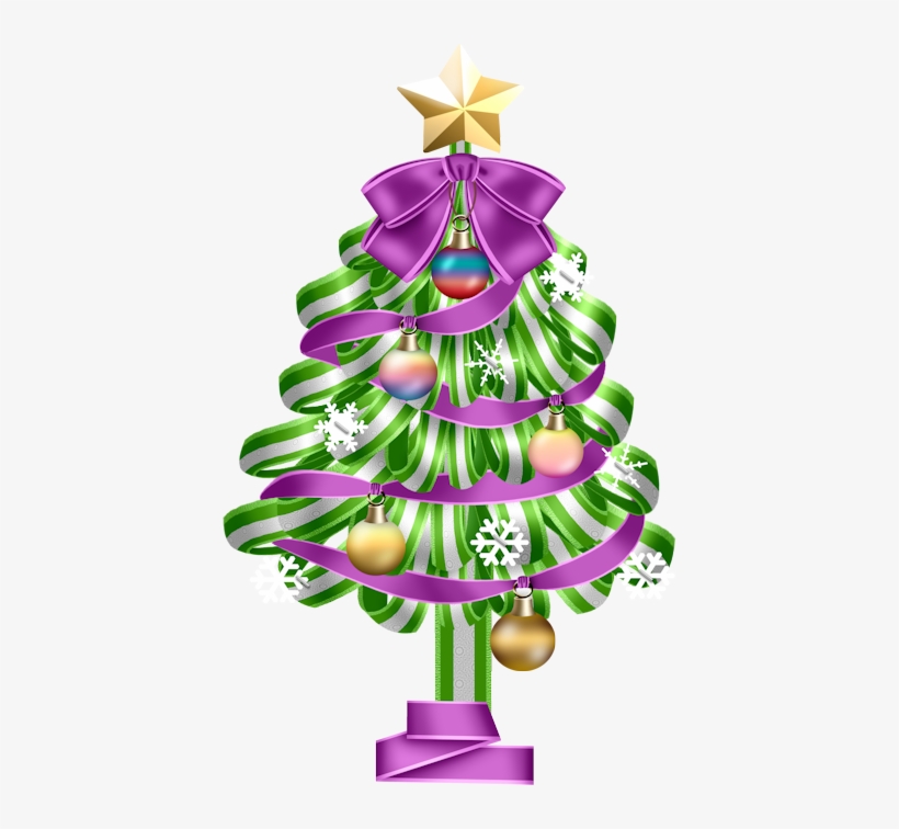 Christmas Tree - Purple Christmas Clip Art, transparent png