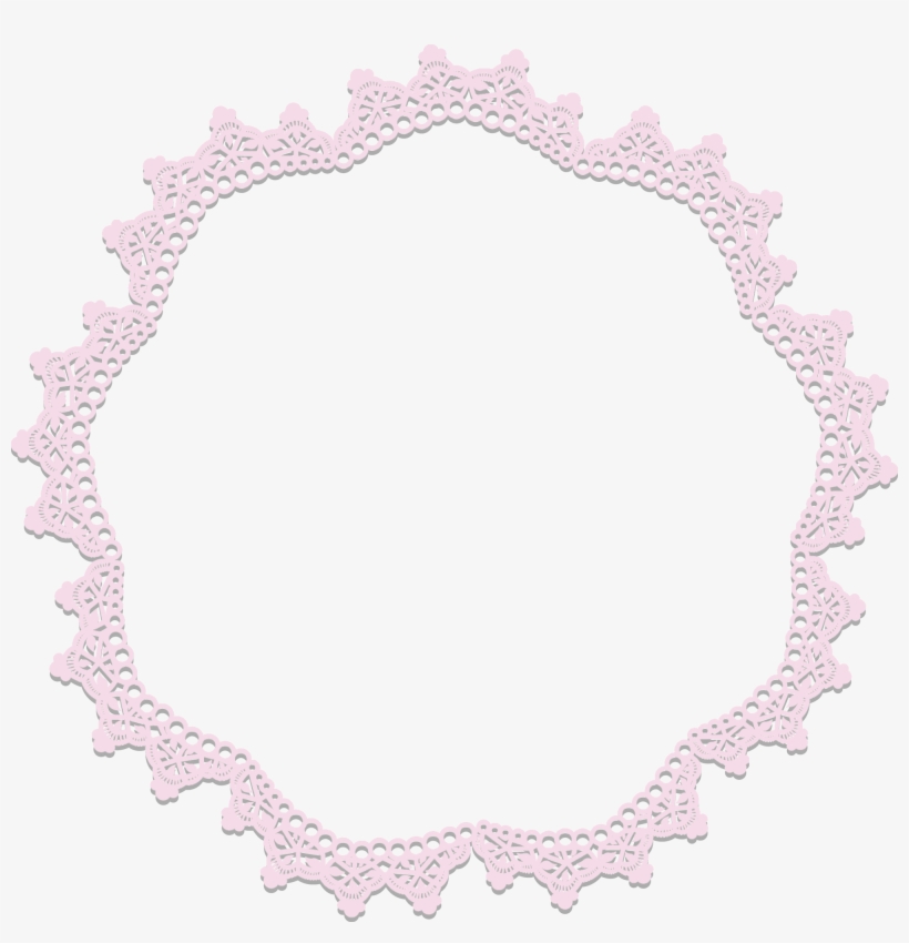 Circular Lace Frame - Bicycle, transparent png