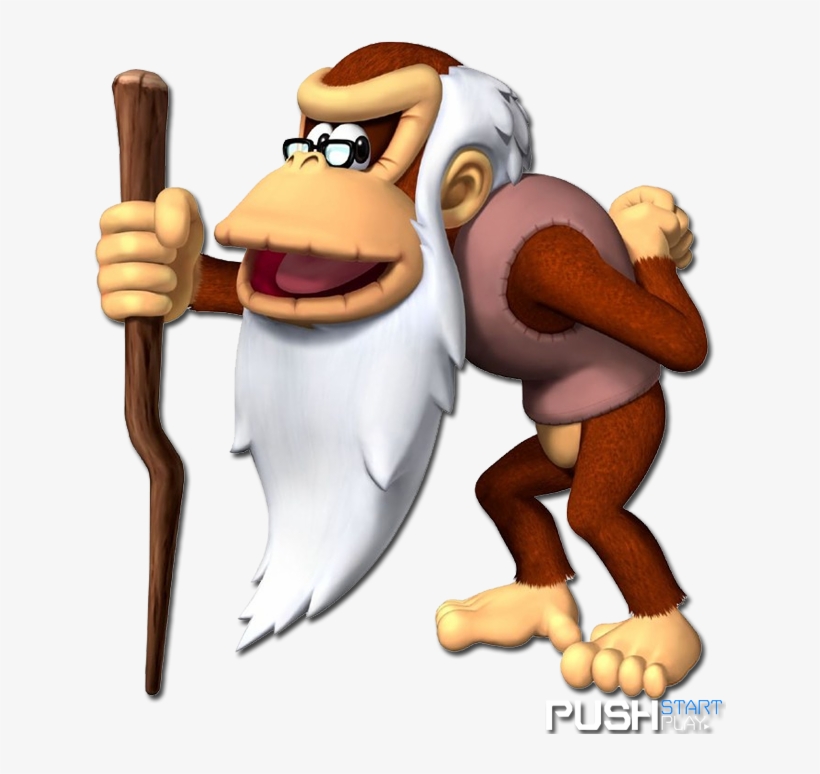 Dk Tropical Freeze Boxart01 Cranky Kong01 - Donkey Kong Tropical Freeze Cranky Kong, transparent png