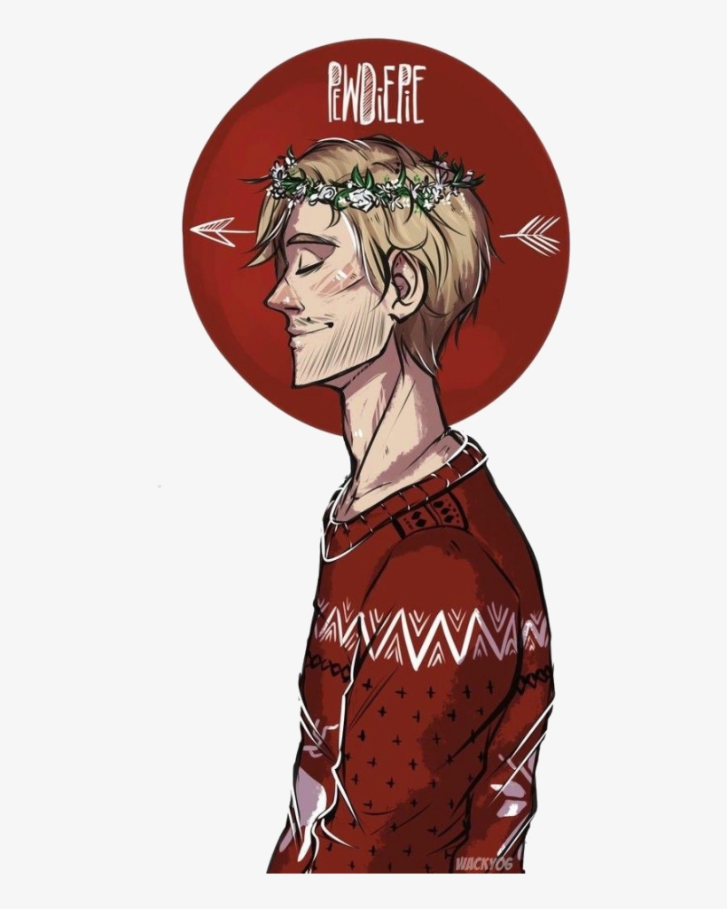#pewdiepie #ютуб #видеоблоггер #летсплейщик - New Pewdiepie Fan Art, transparent png