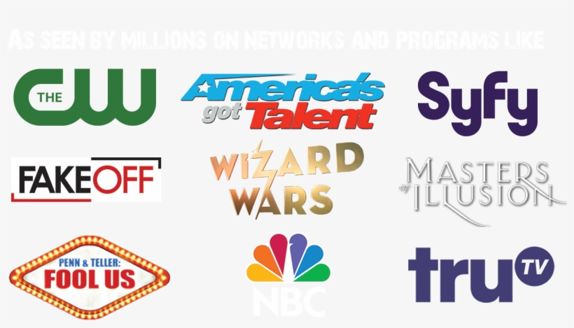 Including America's Got Talent, Fakeoff On Trutv, Masters - Penn & Teller: Fool Us, transparent png