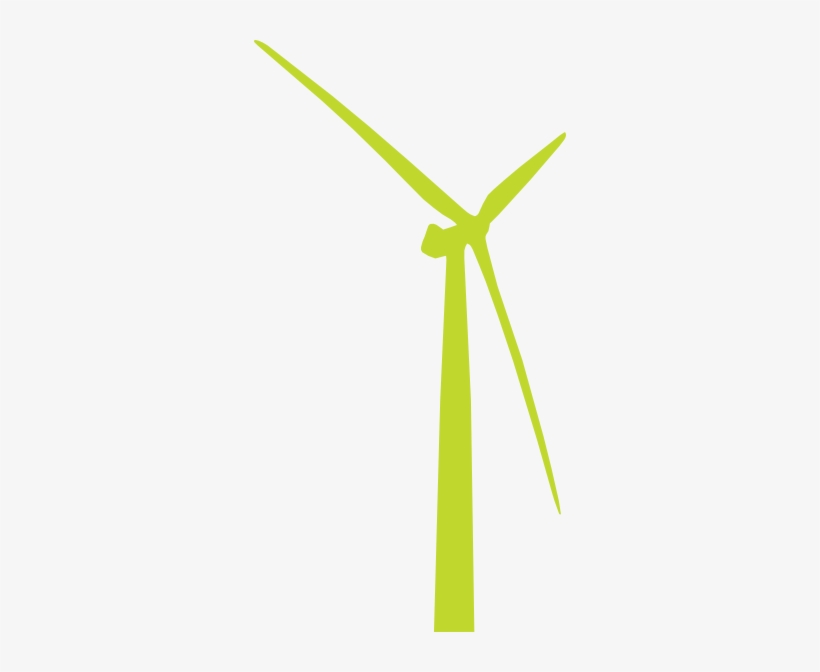 How To Set Use Green Wind Turbine Icon Png - Green Wind Turbine Vector, transparent png