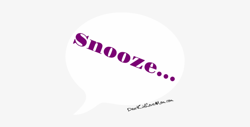 Snooze - Dearkidlovemom - Com - Circle, transparent png