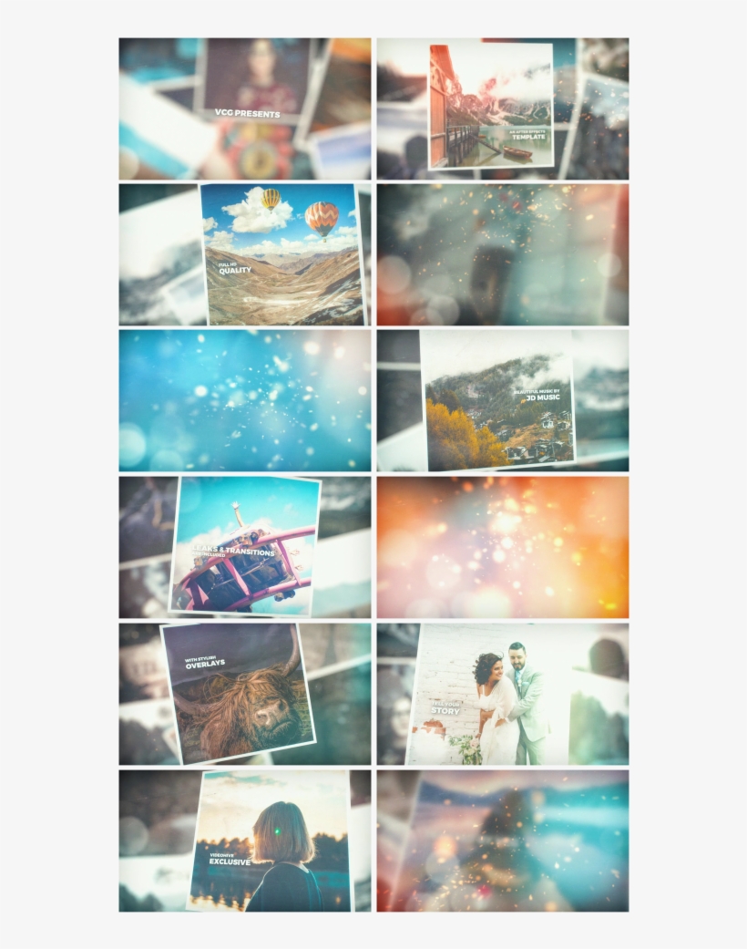 Vintage Slides Grunge After Effects Templates F5 - Collage, transparent png