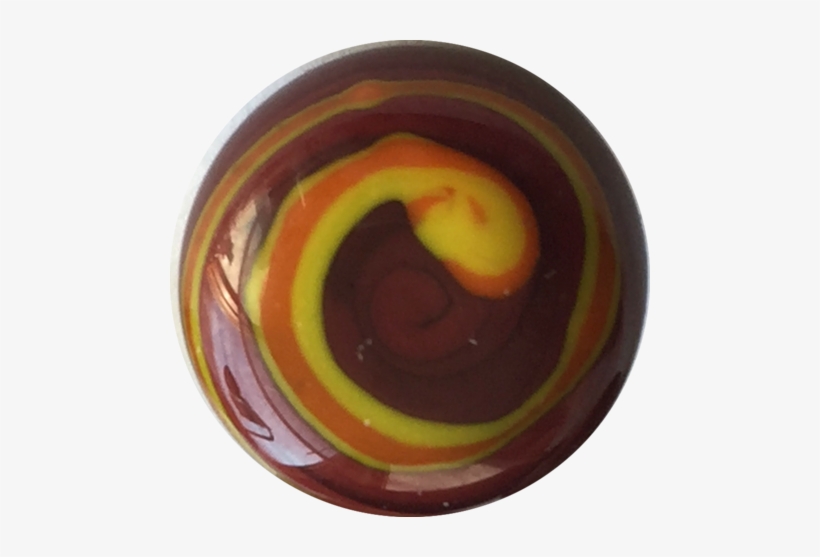 Crazy Chocolate Brown W Yellow Swirl Vintage Glass - Glass, transparent png
