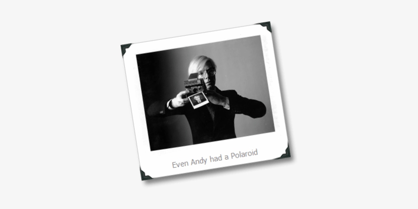 Polaroid Picture Plugin For Livewriter™ - Andy Warhol Polaroid Self Portrait, transparent png