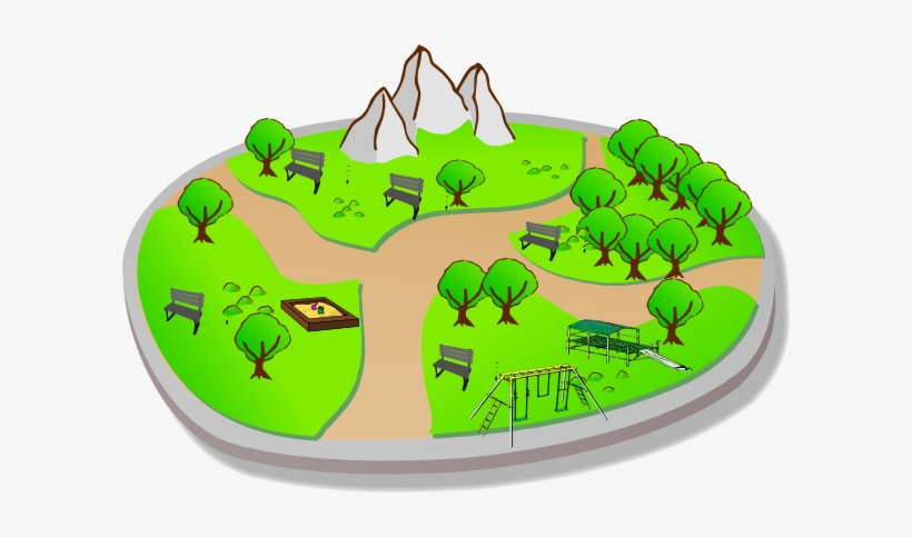Park Clipart, transparent png