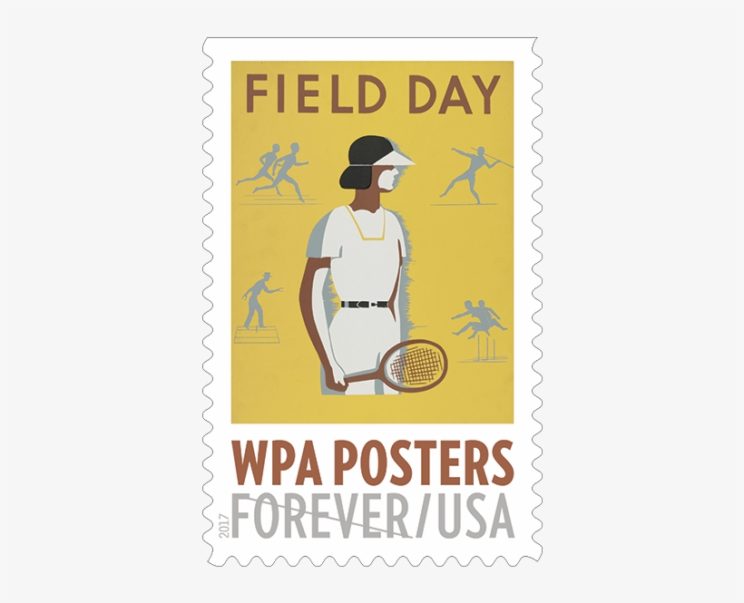 Stamp Stamp Stamp Stamp Stamp - Vintage Woman Tennis Poster, transparent png