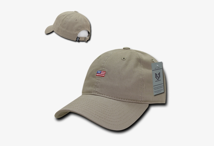 Khaki Small Us American Flag United States America - Rapid Dominance A03 - Polo Style Usa Caps, Men's, Tonal, transparent png