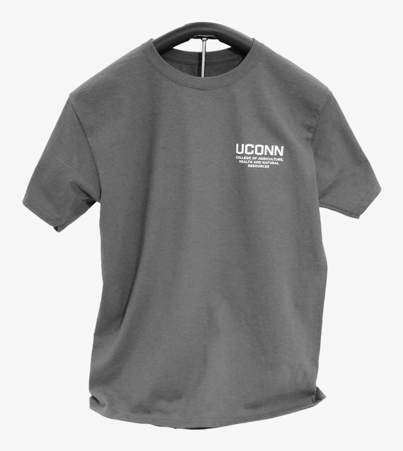 Cahnr Gray Crew Neck Short Sleeve T Shirt - Basic Logo Tee, transparent png