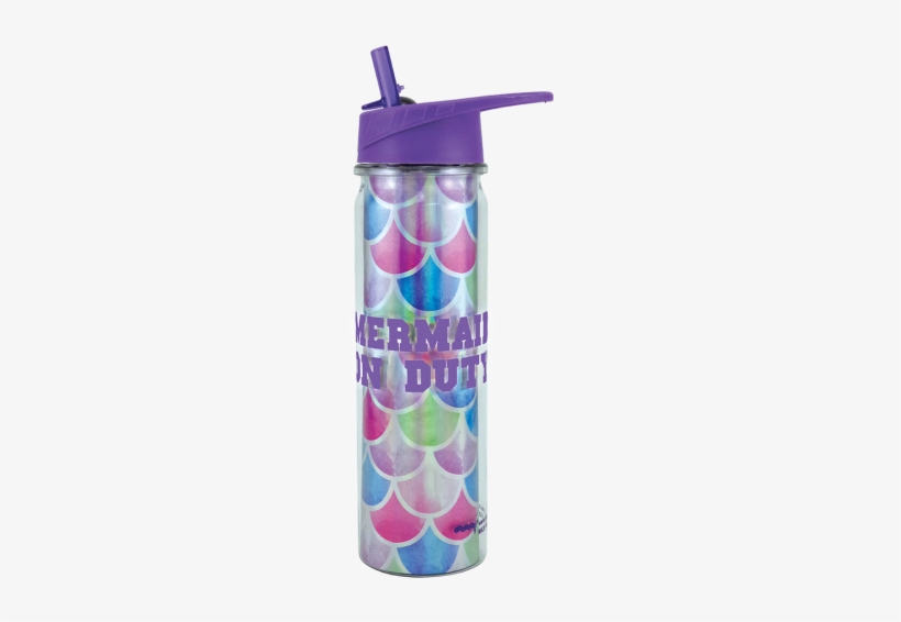 Picture Of Mermaid Water Bottle - Water Bottle, transparent png