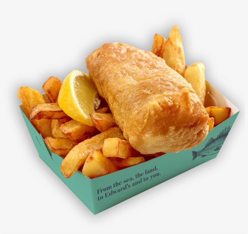 Welcome To Edward's Fish And Chip Kitchen - Fish And Chips White Background, transparent png