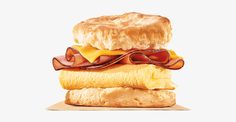 Ham, Egg & Cheese Biscuit - Egg And Ham Biscuit, transparent png
