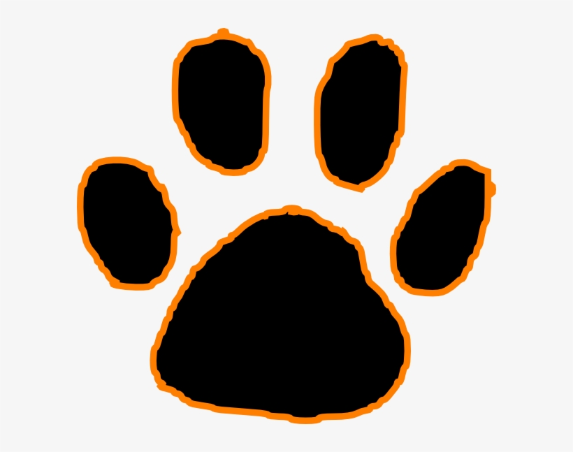 Tiger Paw Print Outline Car Pictures - Clip Art, transparent png