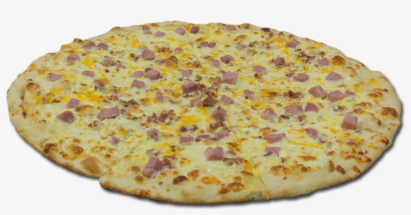 Breakfast Pizza With Ham, Bacon And Eggs - Breakfast Pizza Png, transparent png