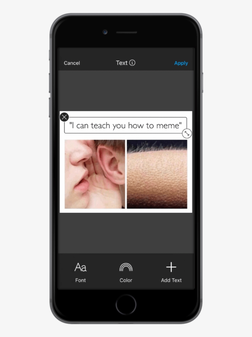After You've Added The Meme Text, You Can Either Add - Iphone, transparent png