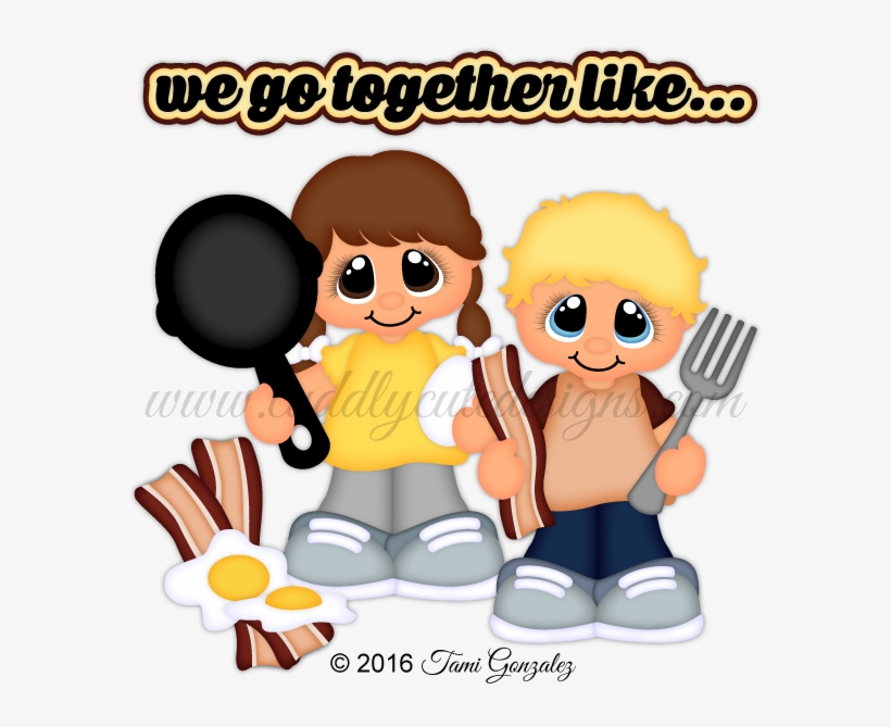 Bacon And Eggs - Cartoon, transparent png