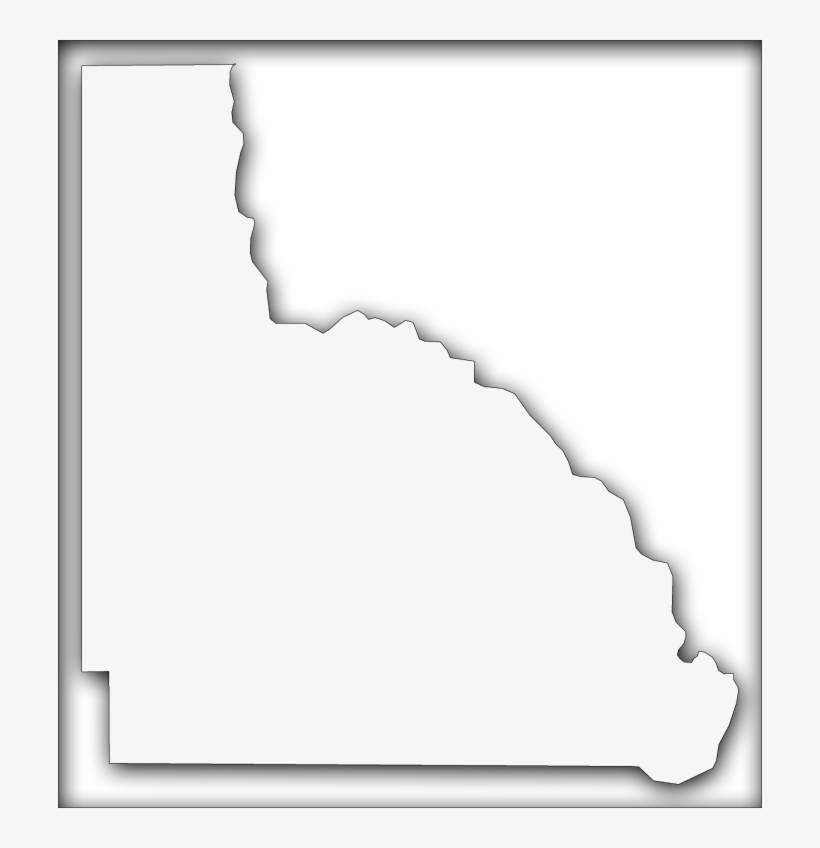 A Map Of Lafayette With An Outer Shadow Box Around - Silhouette, transparent png