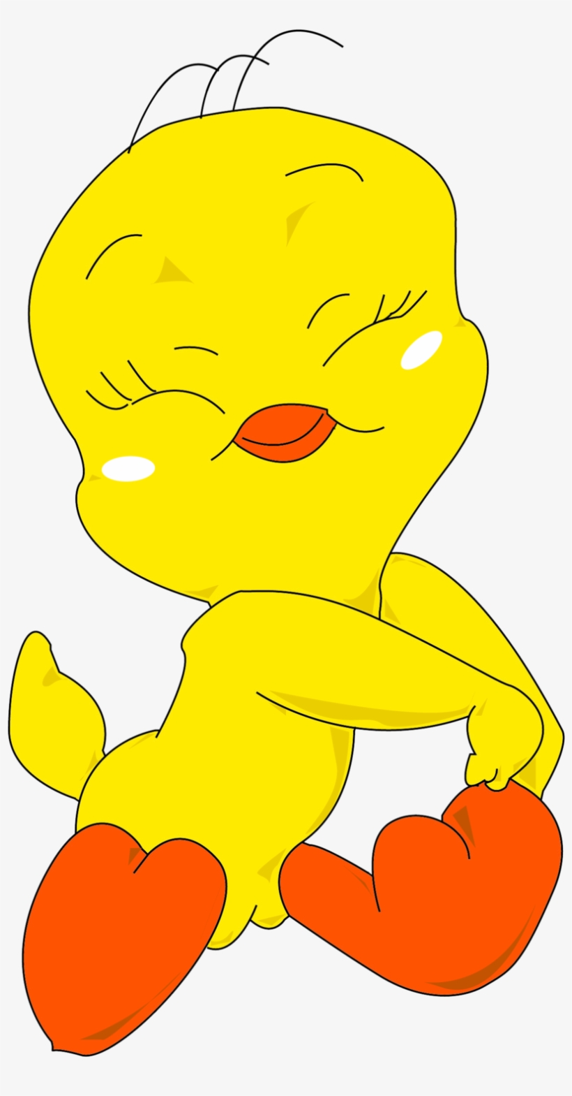 Tweety Bird Sketch By Windysonic508 - Shy Tweety Bird, transparent png