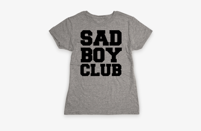 Sad Boy Club Womens T-shirt - Sad Girl Club Tote Bag: Funny Tote Bag From Lookhuman., transparent png