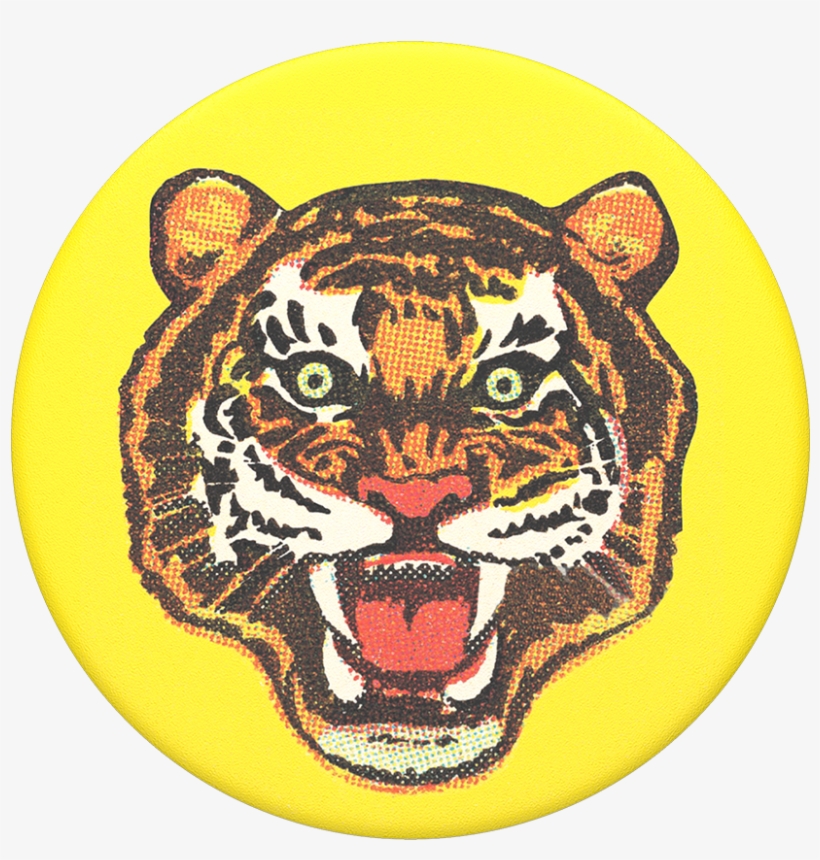 Tiger Bites Back - Art Print: Pop Ink - Csa Images' Tiger, 12x12in., transparent png